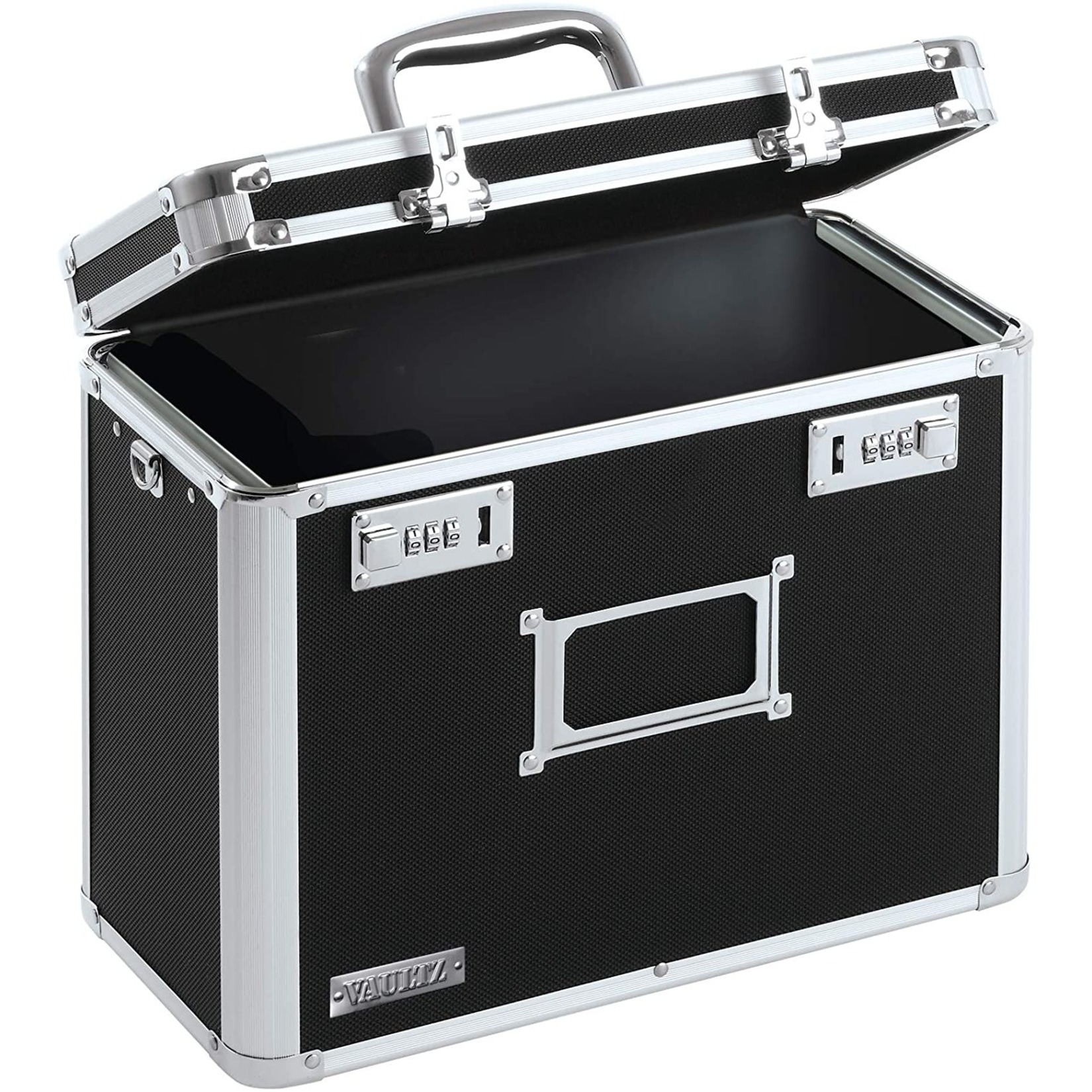 Locking File Boxes Chest Letter Files, 13.75" x 7.25" x 12.25", Black - image 1 of 3