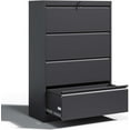 thumbnail image 1 of Locking Filing Cabinet with 4 Drawer Heavy Duty Large Metal File Cabinet Home Office Lateral File Cabinets Wide Steel Cabinet for Legal/Letter Size File,Assembly Required, 1 of 13