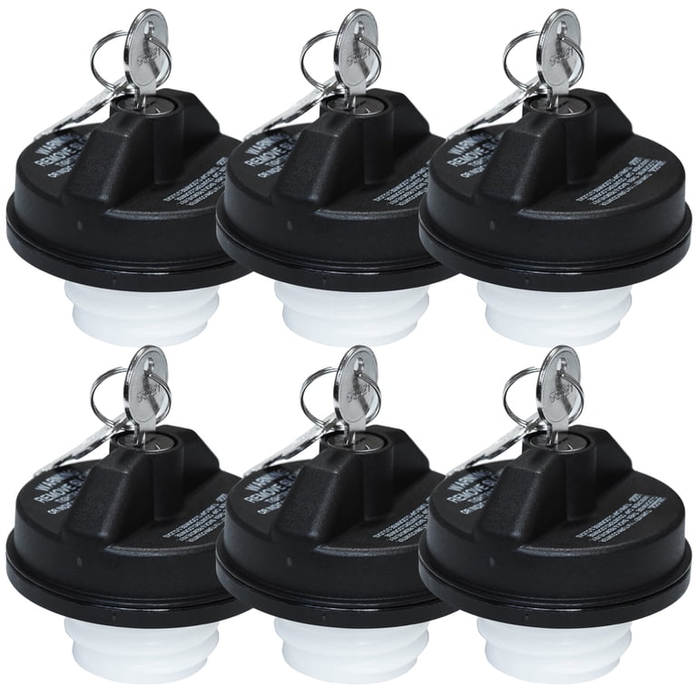 Locking Gas Cap - 6 PACK Premium Locking Fuel Cap - Walmart.com