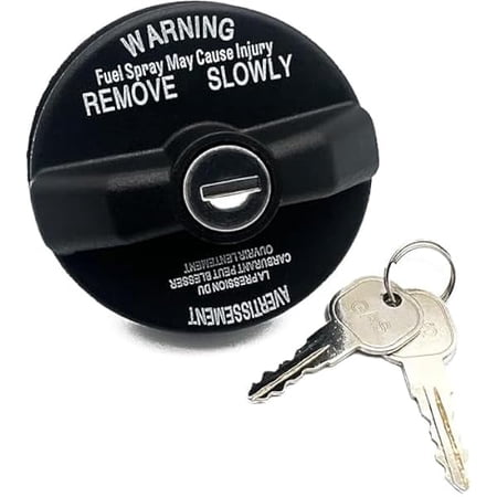Locking Gas Cap, Lock Fuel Cap Replace 05278655AB, 5278655AB Chrysler Dodge Jeep Ram - Challenger Grand Caravan 1500, Cherokee Wrangler JK TJ Liberty Compass Patriot, black