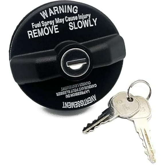 Locking Gas Cap, Lock Fuel Cap Replace 05278655AB, 5278655AB Chrysler Dodge Jeep Ram - Challenger Grand Caravan 1500, Cherokee Wrangler JK TJ Liberty Compass Patriot, black