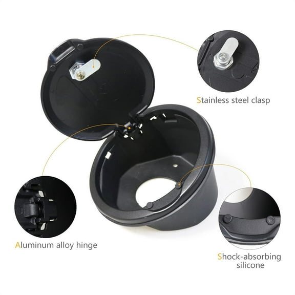Locking Gas Tank Cap Fuel Filler Door Cover w/Key For Jeep Wrangler JL 2018-2023