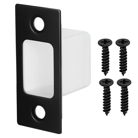 Stainless Steel Locking Deadbolt Cover Plate and Strike Plate Door Hardware for Secure Door Installation