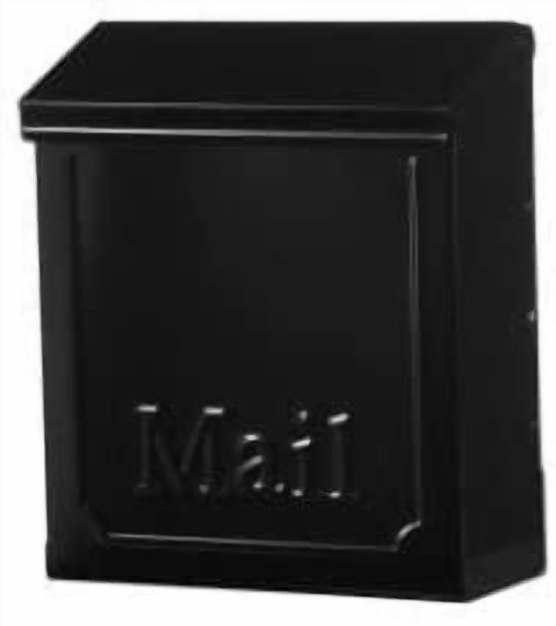 Gibraltar Mailboxes Wall-Mounted Locking Mailbox Black - Durable Powder Coat Steel Finish — Home & Garage Storage, Stackable Design
