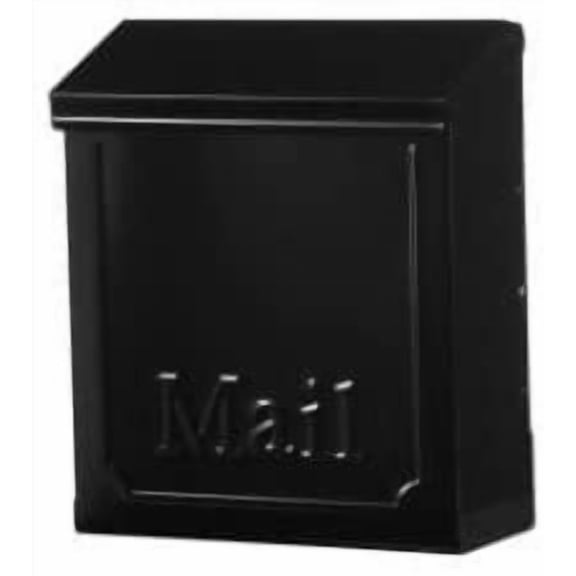 Gibraltar Mailboxes Wall-Mounted Locking Mailbox Black - Durable Powder Coat Steel Finish Home & Garage Storage, Stackable Design