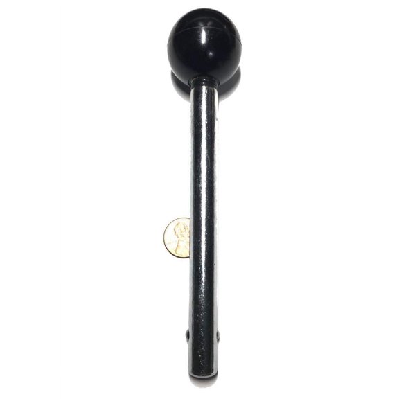 Locking Pin Tensile (1/2" Diameter) 4.0" Locking Space with Round Deluxe Black Knob- Universal Weight Stack Replacement SELECTOR Key | Detent Hitch Locking PINS