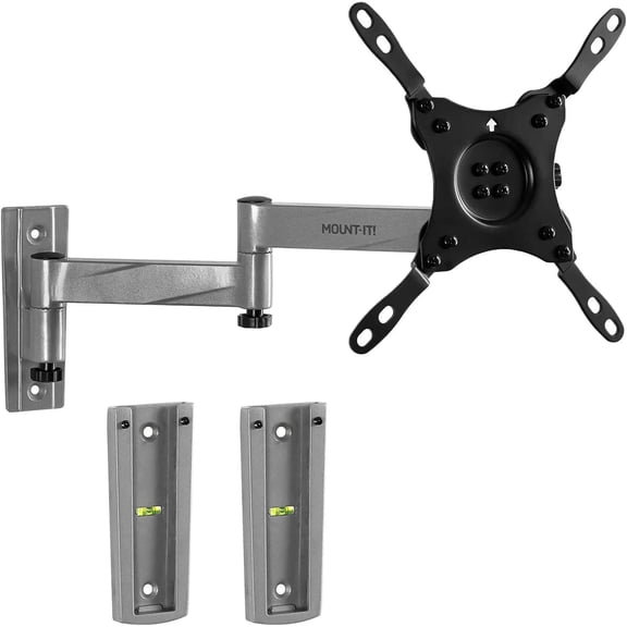 Locking RV TV Mount with Dual Wall Plates & Quick Release | Full Motion Rust-Resistant Aluminum Arm for Indoor & Outdoor Use in Camper, Trailer, RV | 13-42 Inch Screens, 200 Compatible