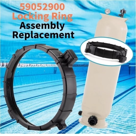 Locking Ring Assembly with O-Ring Compatible with Pentair Clean & Clear Warrior Easy Clean Filters, Replaces 59052900, 1-Pack