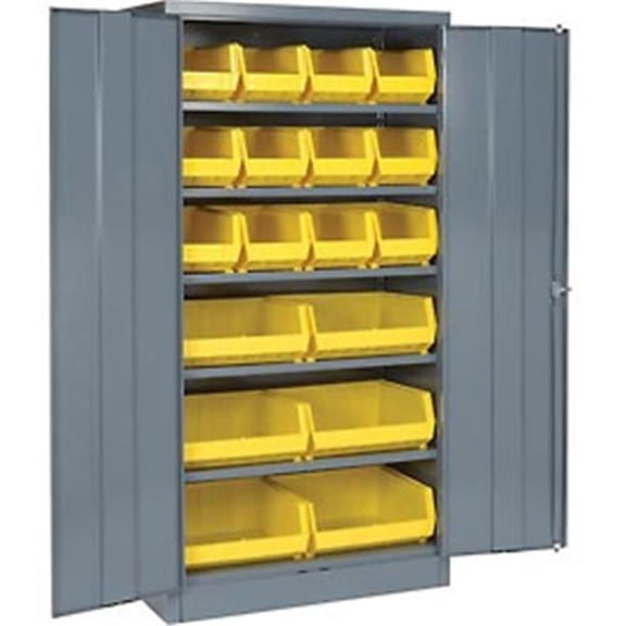 Locking Storage Cabinet - Gray - 36 x 18 x 72 in.