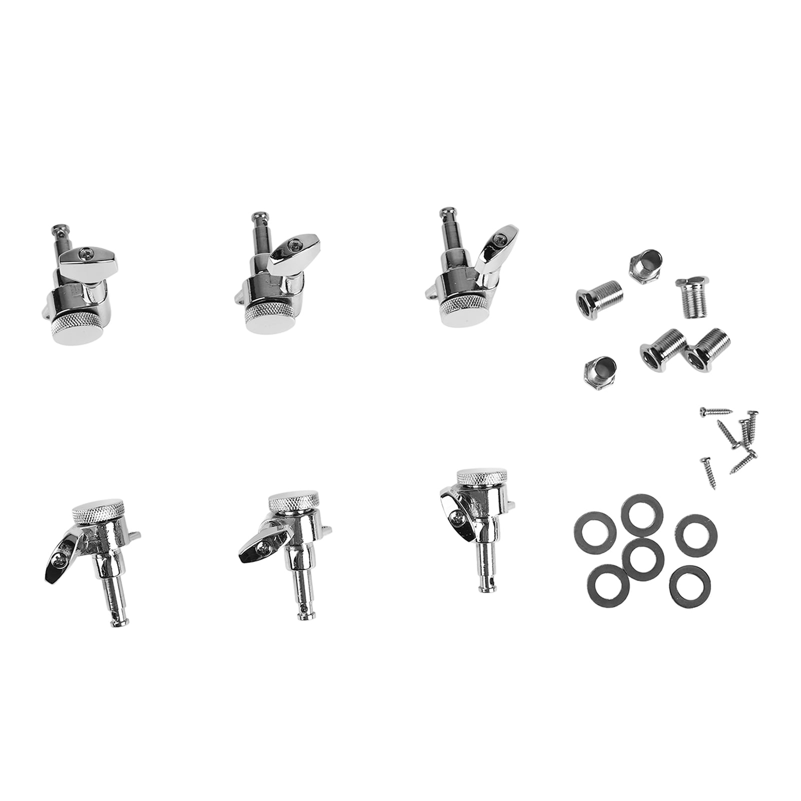 Locking String Tuning Peg Machine Head Small Stringed Instrument Tuner for Electric Guitar 6L