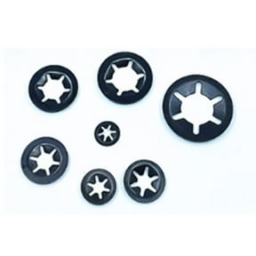 Locking Washers Starlock Internal Tooth Clamping Washers Washers M3 M4 M5 M6 M8 M10 M12 Locking Washer Assortment Set, 65 Manganese Steel, Black, 260 Pieces