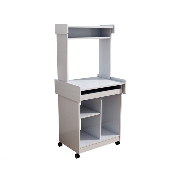 Locking Wheels Cart | Rolling Shelf | For Monitors and Microwaves, Design Your Custom Station