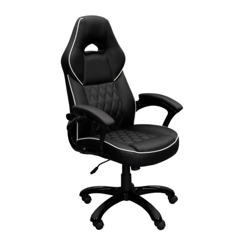 Locking tilt control office chair Black desk chair Polyurethane