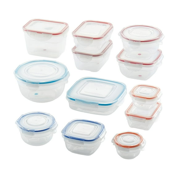 LocknLock Color Mates 24-Piece Food Storage Container Set