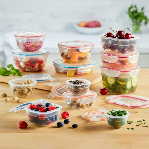 LocknLock Color Mates 24-Piece Food Storage Container Set