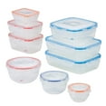 thumbnail image 1 of LocknLock Color Mates Assorted Food Storage Container Set, 18-Piece, 1 of 4
