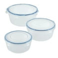 thumbnail image 1 of LocknLock Nestables Food Storage Container Set, 6-Piece, Clear, 1 of 4