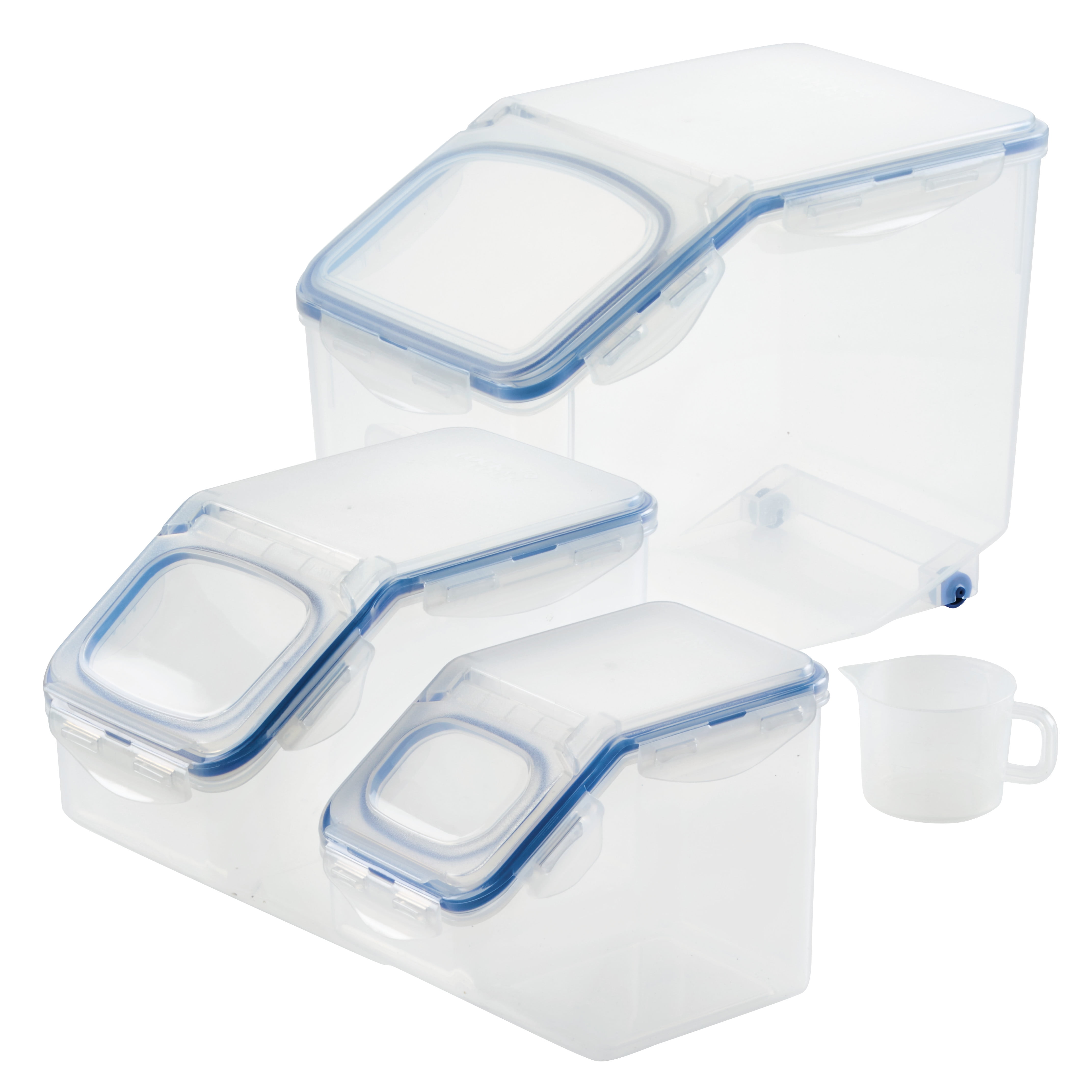 LocknLock Set of 4: 3.6-Cup Tall Rectangular Food Storage Containers