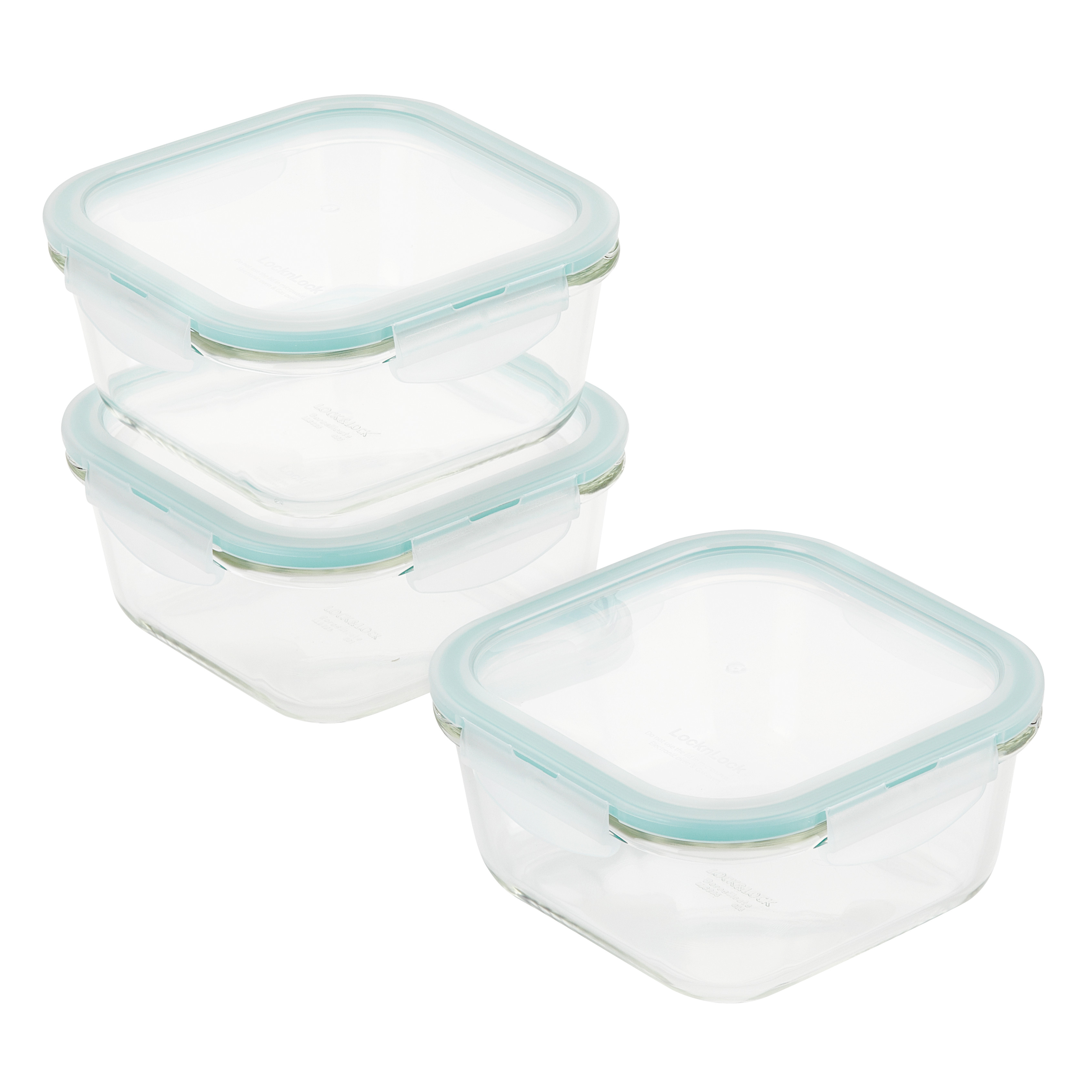 LocknLock Performance Glass Rectangular Food Storage Containers, 20