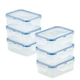 thumbnail image 1 of LocknLock Storage 11.83-Ounce Rectangular Food Storage Container Set, Set of Six, 1 of 4