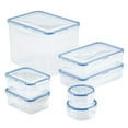 thumbnail image 1 of LocknLock Storage Food Storage Container Set, 14-Piece, Clear, 1 of 4