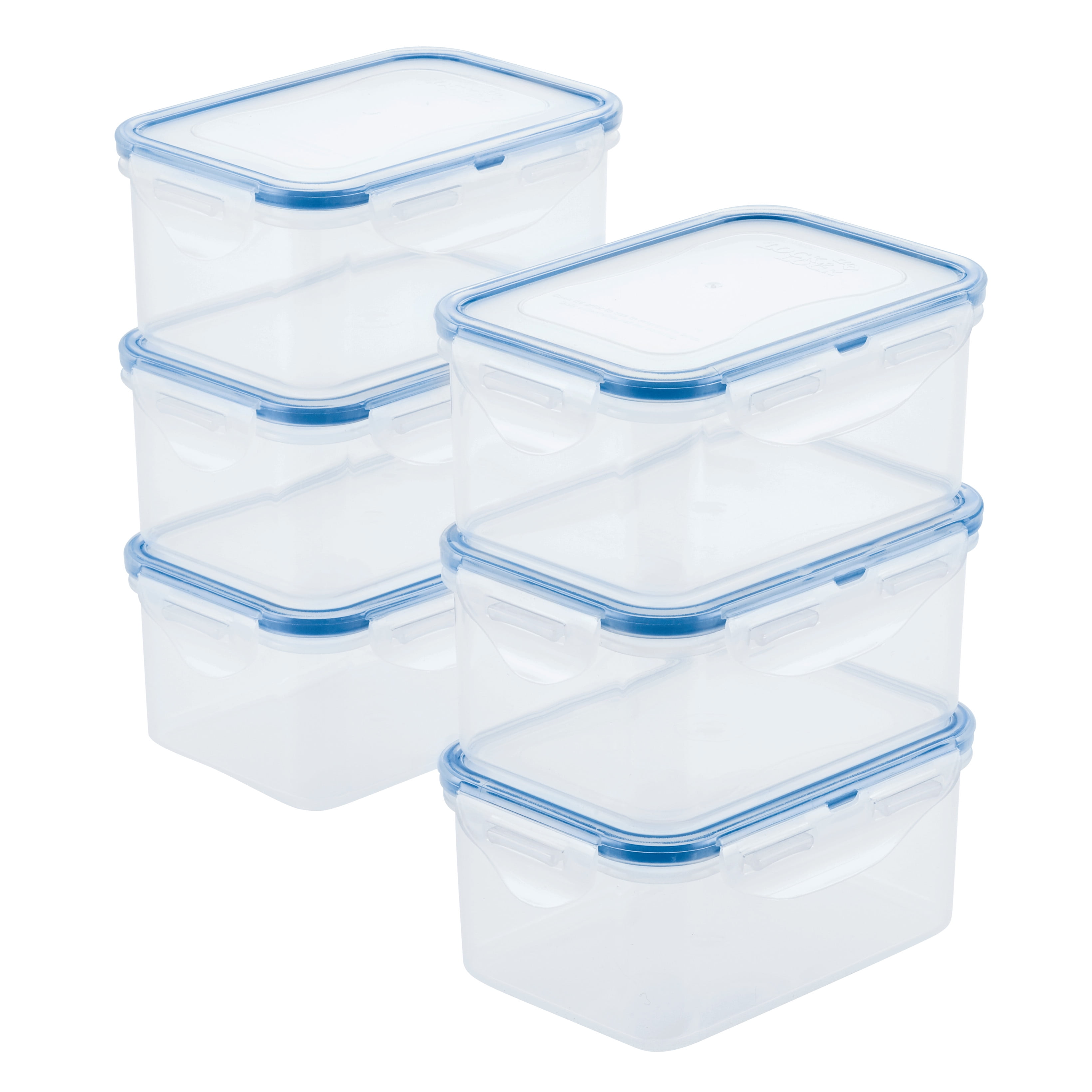 DUXU T-Lock Food Storage Containers – Set of 3, 16Oz Twist & Lock Stackable  Jars - BPA Free & Durable Plastic Snack Containers with Interlocking  Leakproof Lids - Keep Food Dry & Fresh (white)