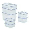 thumbnail image 1 of Easy Essentials 14-Piece 100% Leakproof - Dishwasher, Freezer and Microwave Safe - Rectangular Food Storage Container Set, 1 of 6