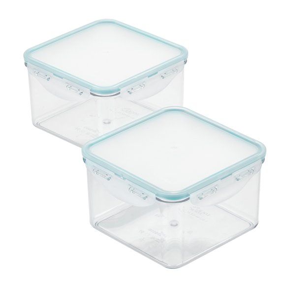 LocknLock Tritan Purely Better Square Food Storage Containers, 44-Ounce, Set of 2
