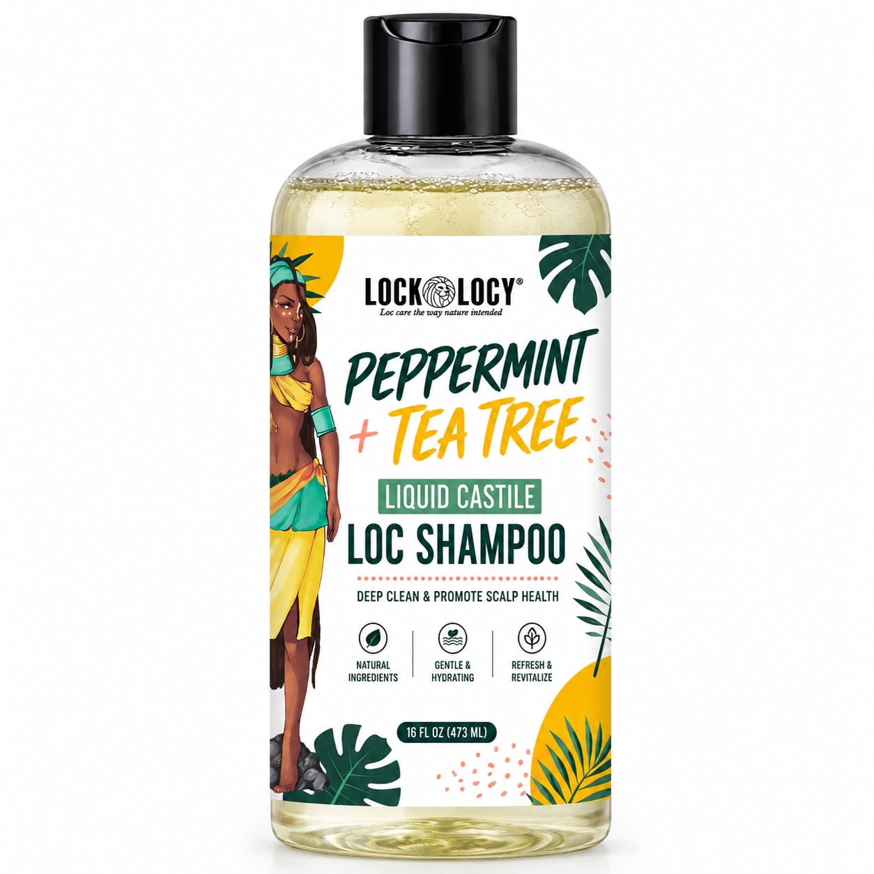 Lockology Loc Organic Peppermint & Tea Tree Shampoo for Dreadlocks