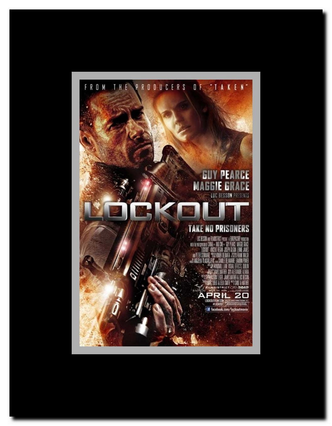 Lockout Framed Movie Poster