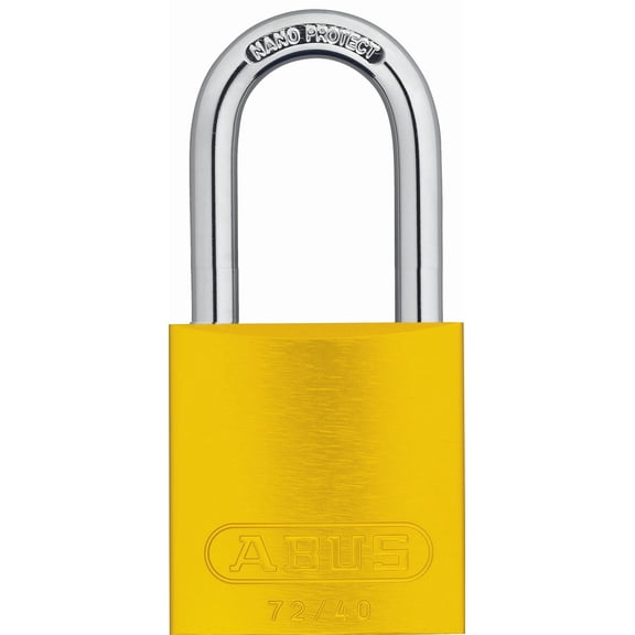 Lockout Padlock, KA, Yellow, 1/4 in. Dia.