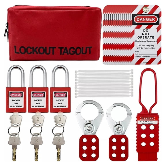 Lockout Tagout Kit Electric Group Lockout Lotus Tag Industrial Security