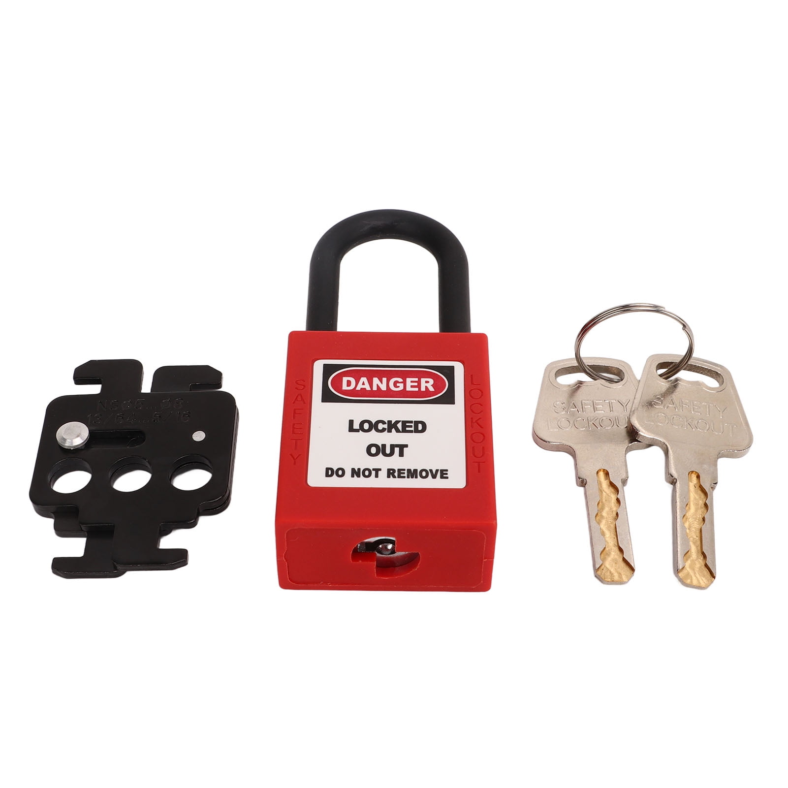 Lockout Tagout Kit, MCB Lockout Tagout Steel Circuit Breaker Lock 38mm