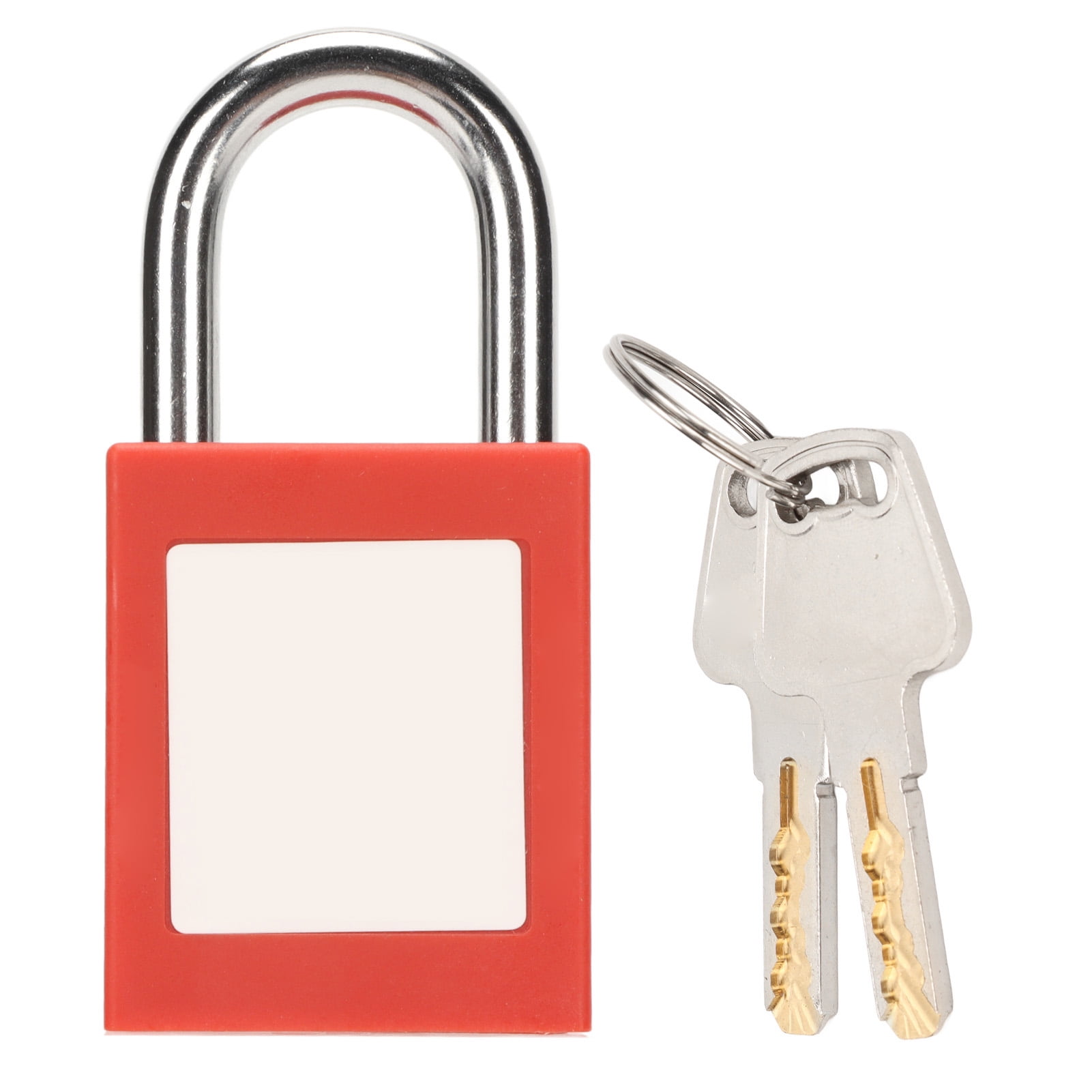 Lockout Tagout Lock, Rustproof Nylon Erasable Label Brass 25mm With 2