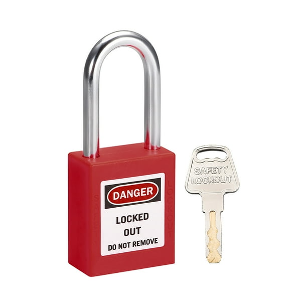 Lockout Tagout Locks 1-1/2 Inch Shackle Key Alike Safety Plastic ...