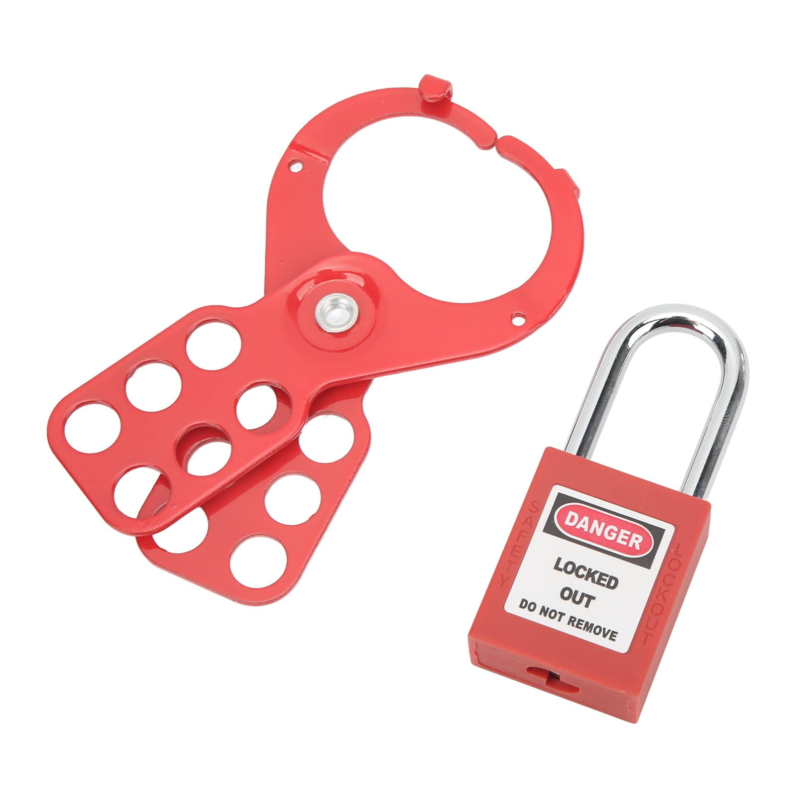 Lockout Tagout Locks Kit with Safety Hasp, Lockout Tags, Red Locks ...
