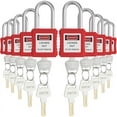 Lockout Tagout Locks Set,10 PCS Safety Lockout Padlocks,Lock Out Tag