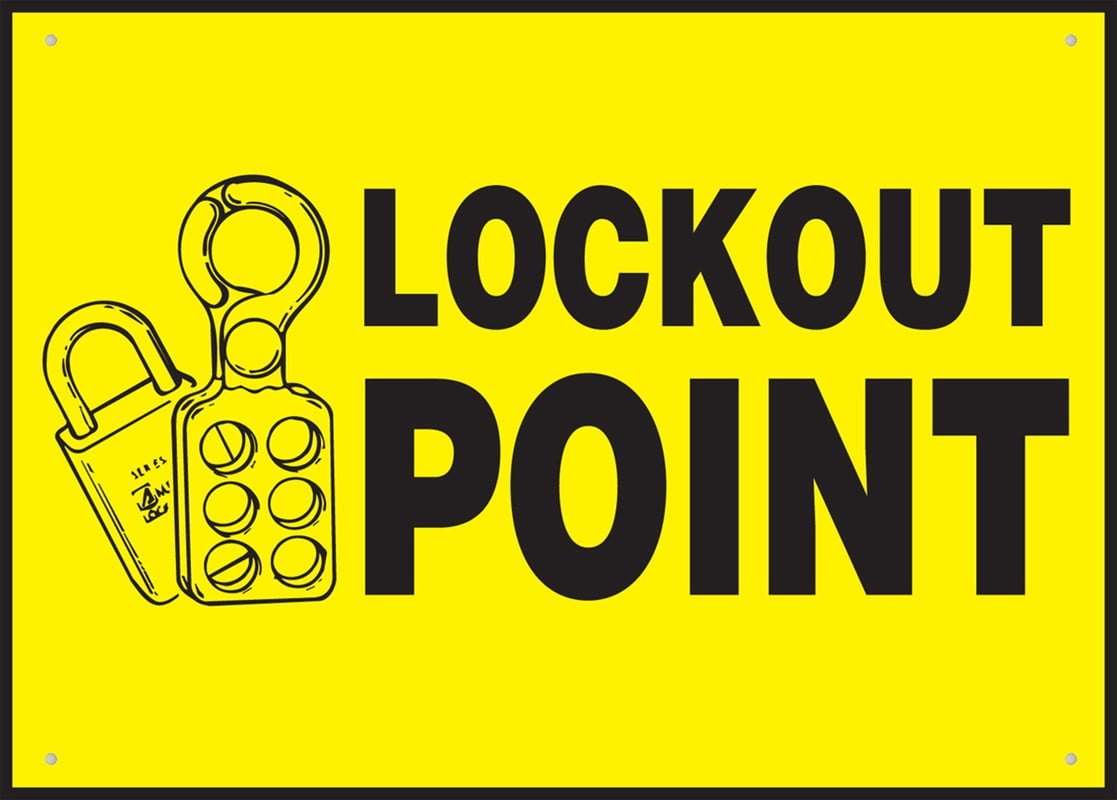 Lockout Tagout Safety Labels Outdoor Metal Sign - 12 X 8 Metal Signs ...