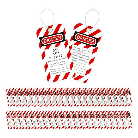 Lockout Tagout Tags, 3 X 5.75-Inch, 40 Danger Do Not Operate Tags