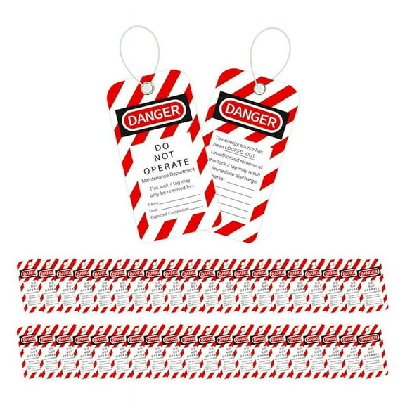 Lockout Tagout Tags, 3 X 5.75-Inch, 40 Danger Do Not Operate Tags