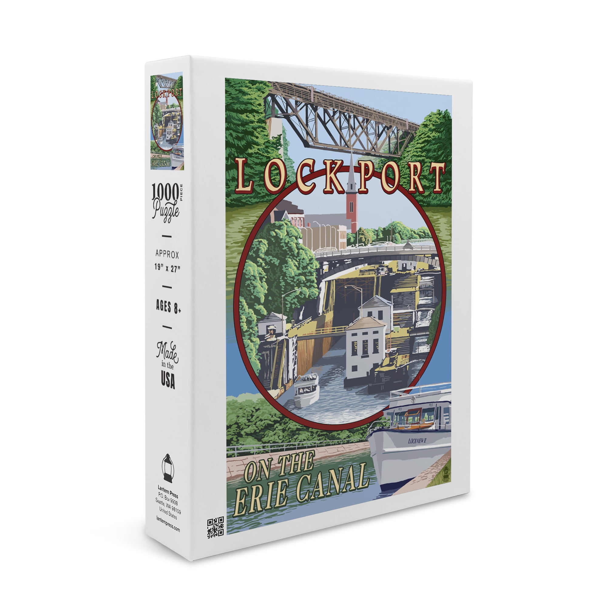 Lockport, New York, Montage (1000 Piece Puzzle, Size 19x27, Challenging