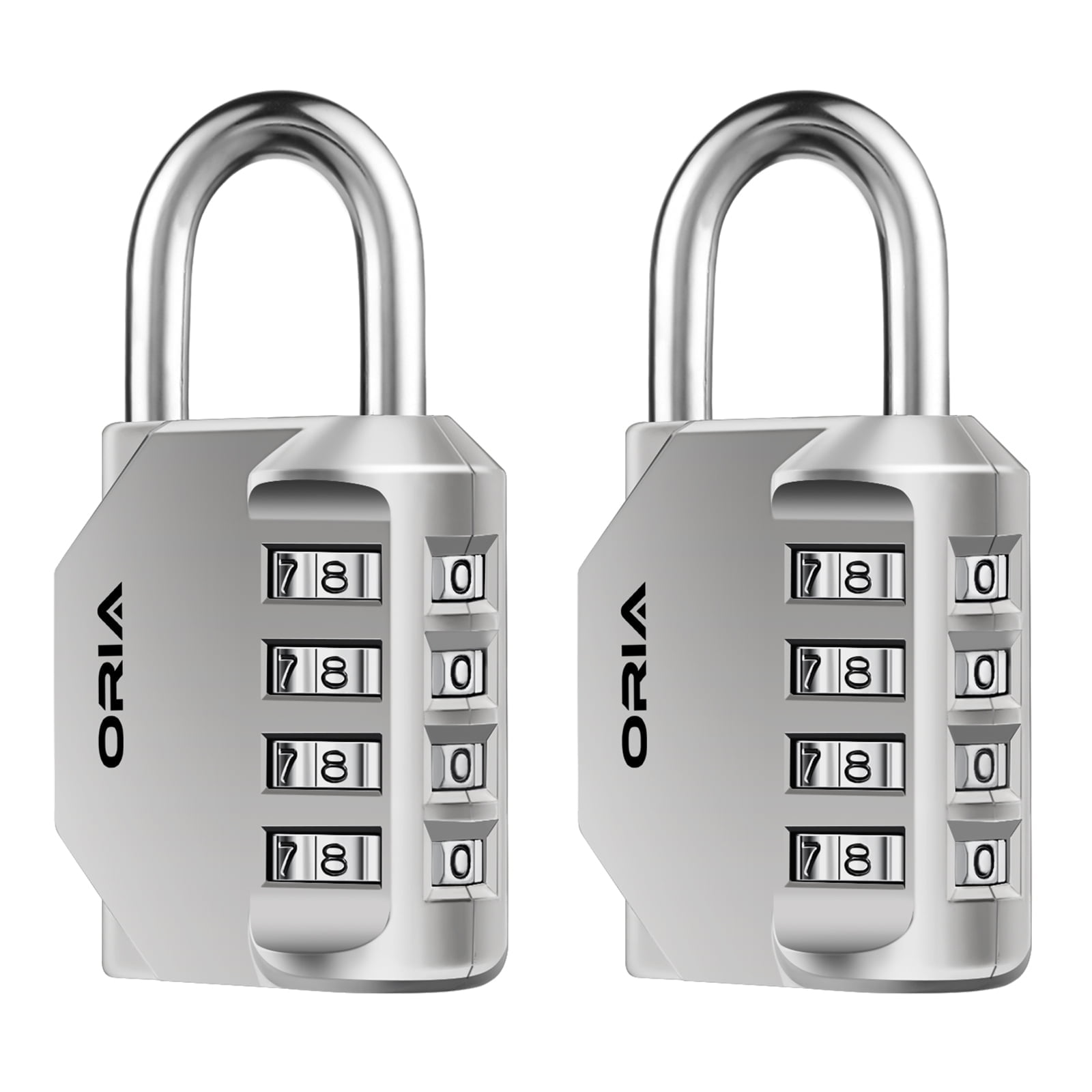 Small Weatherproof 4-Digit Combination Padlock for Home, Office