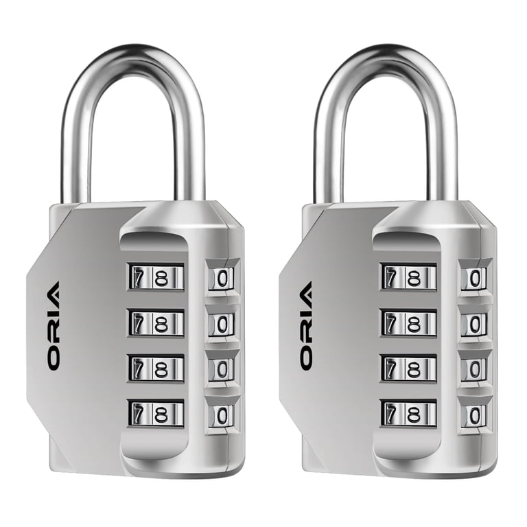 Long Shackle Padlock 4-Digit Combination Padlock With Long Shackle ...