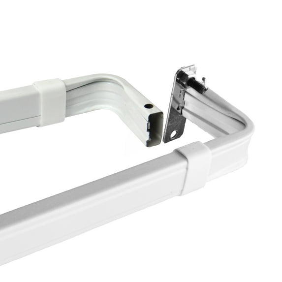 Lockseam 2" Clearance Adjustable 66" to 120" Curtain Rod