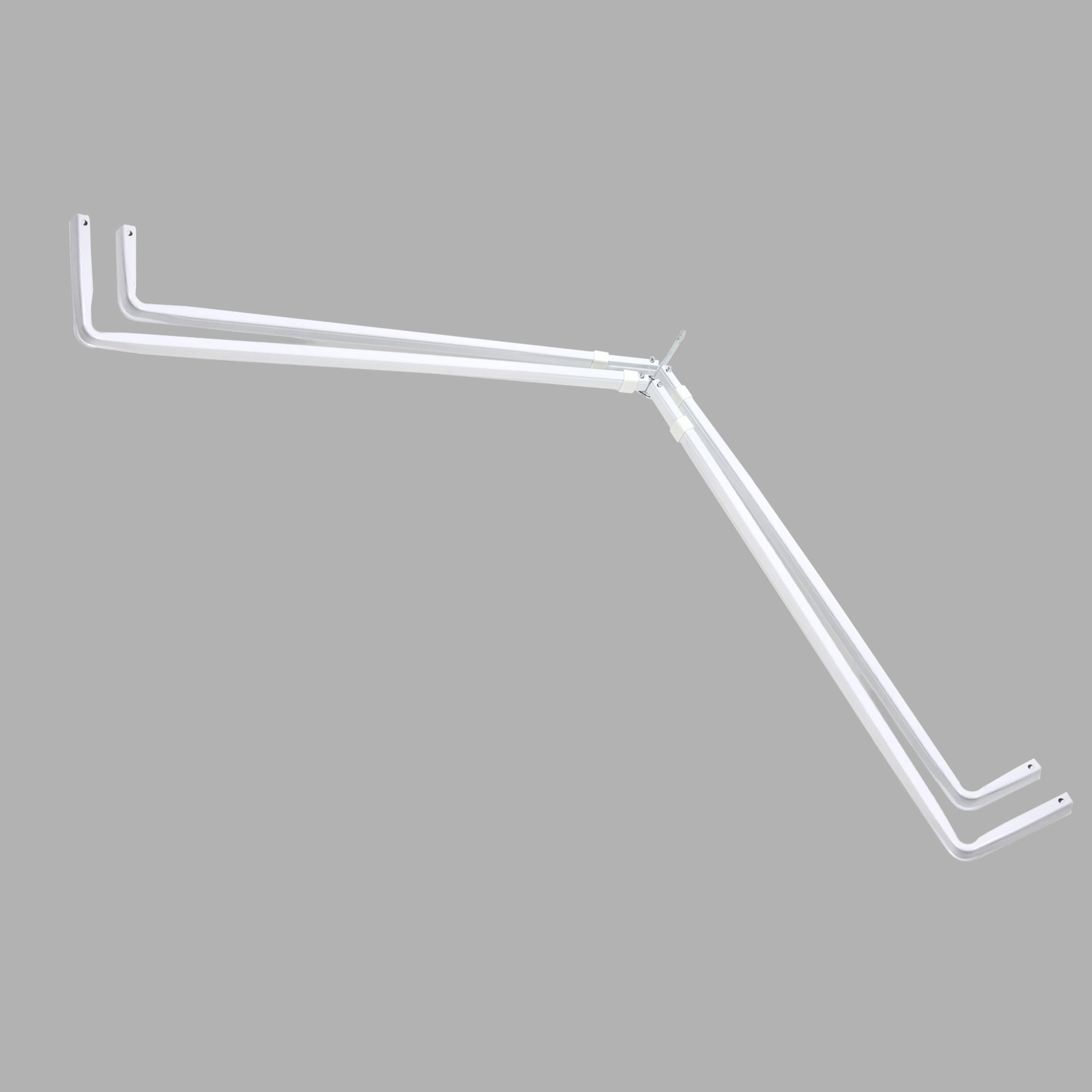 Lockseam Corner Window Double Curtain Rod