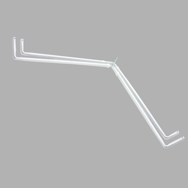 Lockseam Corner Window Double Curtain Rod