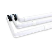 Lockseam Triple Curtain Rod 48-84 inch