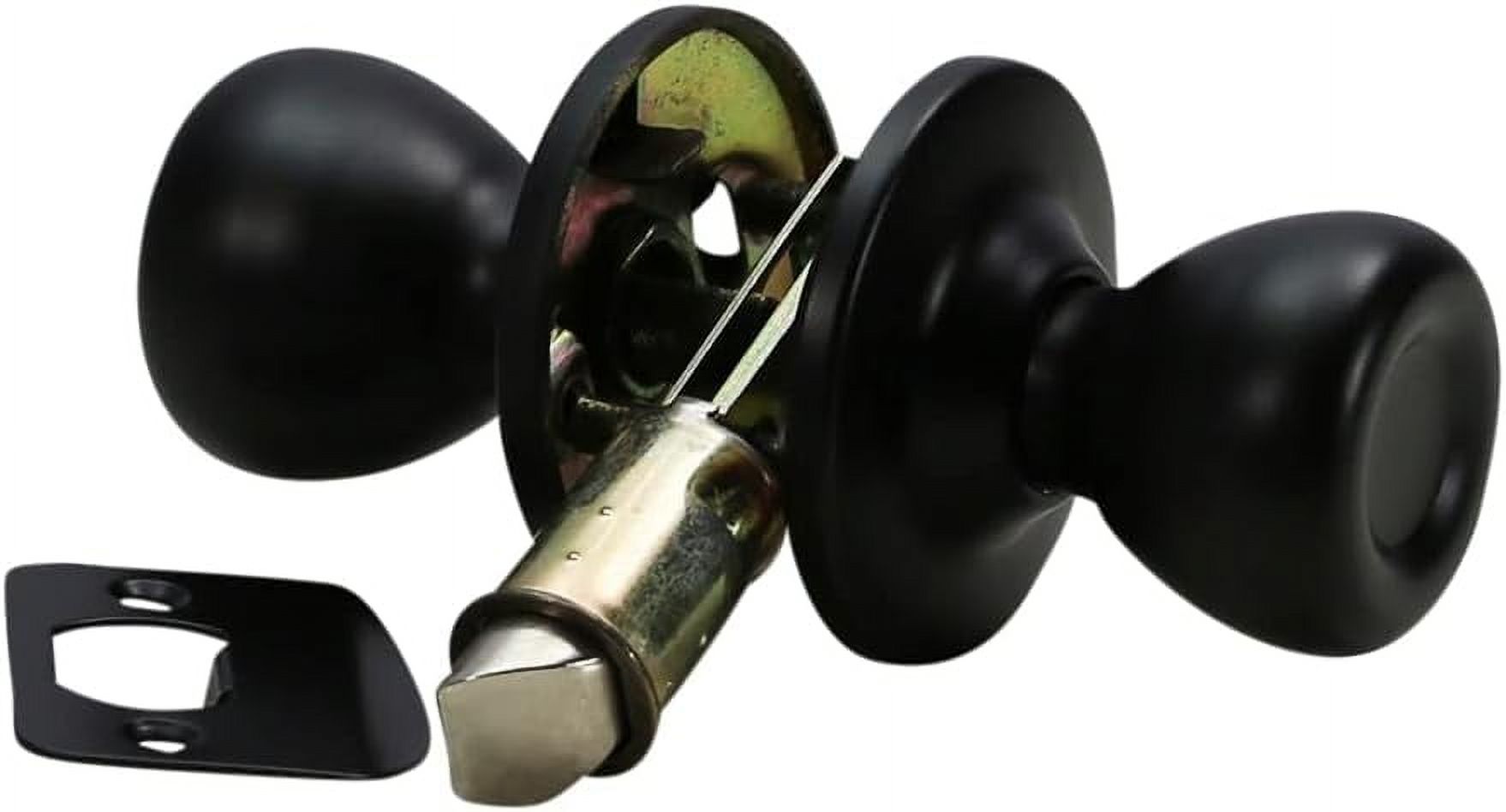 Lockset for RV Style 4 Tulip Shape (Passage Matte Black