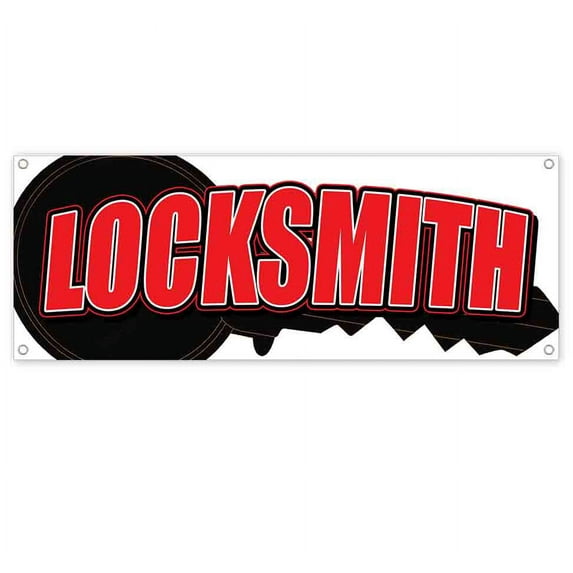 Locksmith 13 oz Vinyl Banner With Metal Grommets