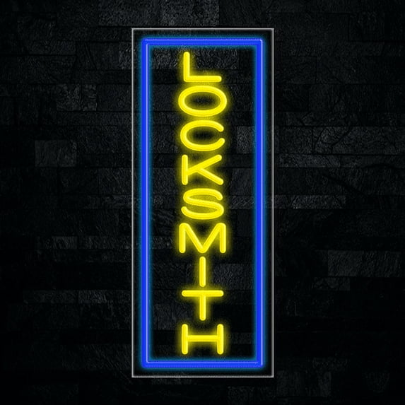 Locksmith-LED Neon Sign 12"L x 30"H #31002